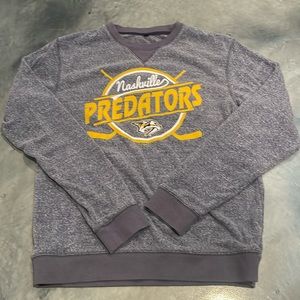 Nashville Predators Crewneck - Soft. Women’s Medium. Heather Blue.